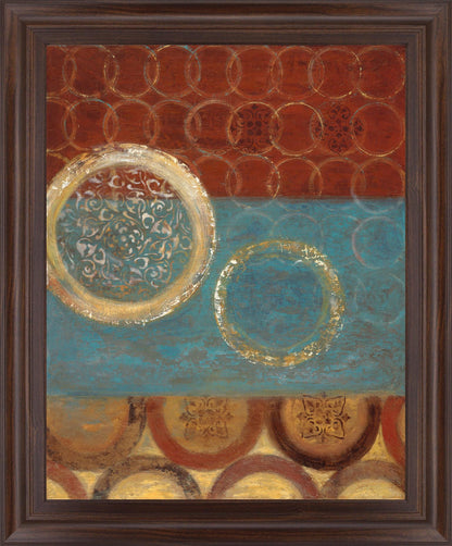 Gold Medallion Mosaic - 28" x 34" Framed Wall Art Classy Art