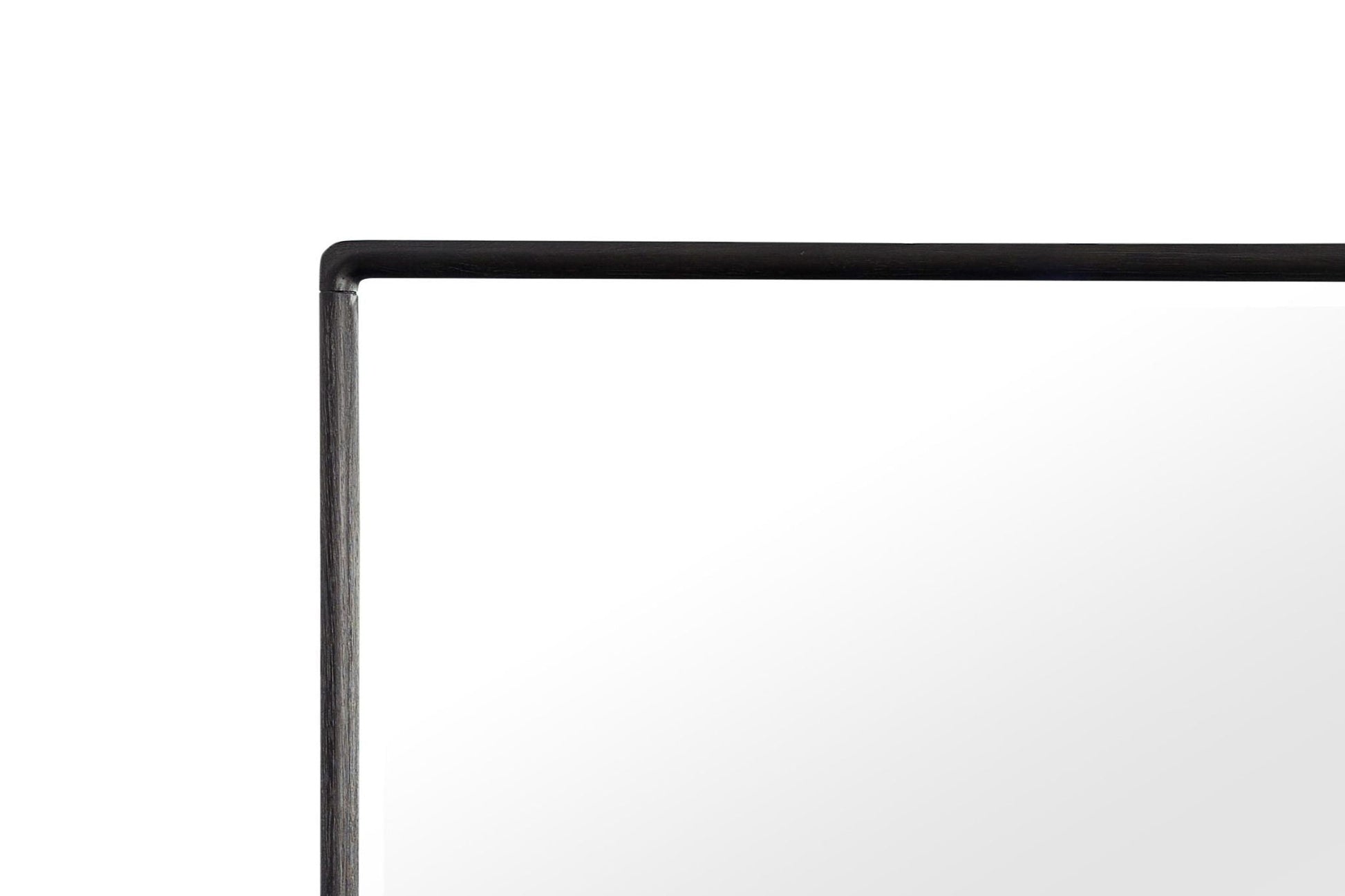 Rectangle Wood Mirror - Black Bernards Furniture