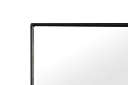 Rectangle Wood Mirror - Black Bernards Furniture