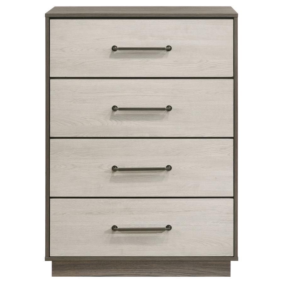 Fenwick - 4-Drawer Chest Of Drawers - Gray Oak Coaster Fine Furniture