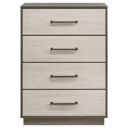 Fenwick - 4-Drawer Chest Of Drawers - Gray Oak Coaster Fine Furniture