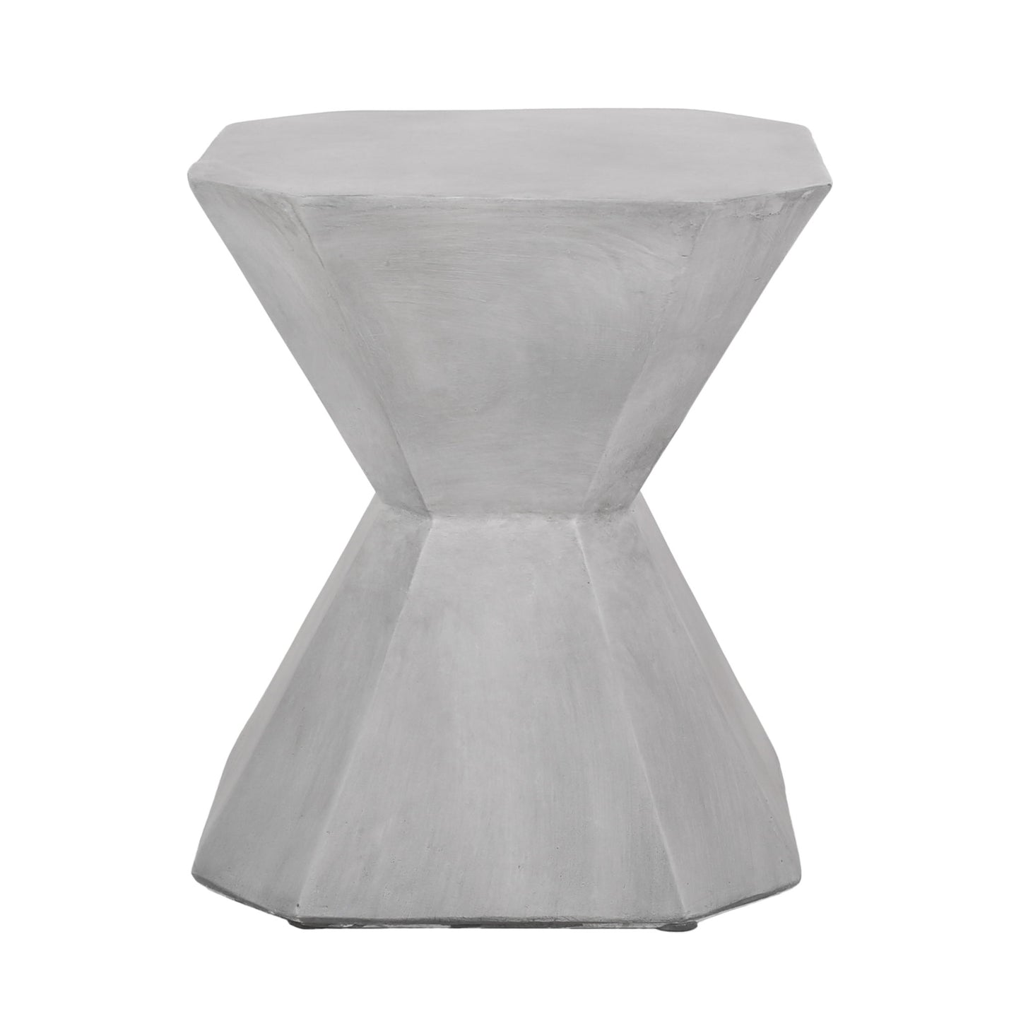 Outdoor, Lightweight Concrete Side Table - Natural Noble House