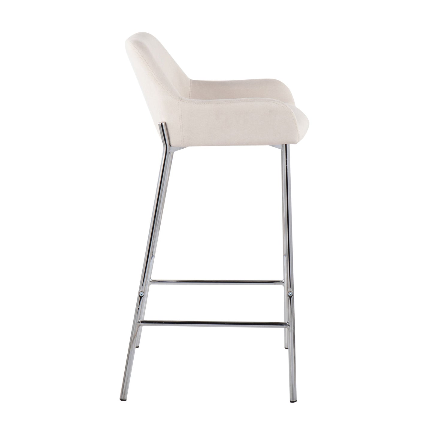Daniella - Contemporary Fixed Height Bar Stool (Set of 2) Lumi Source
