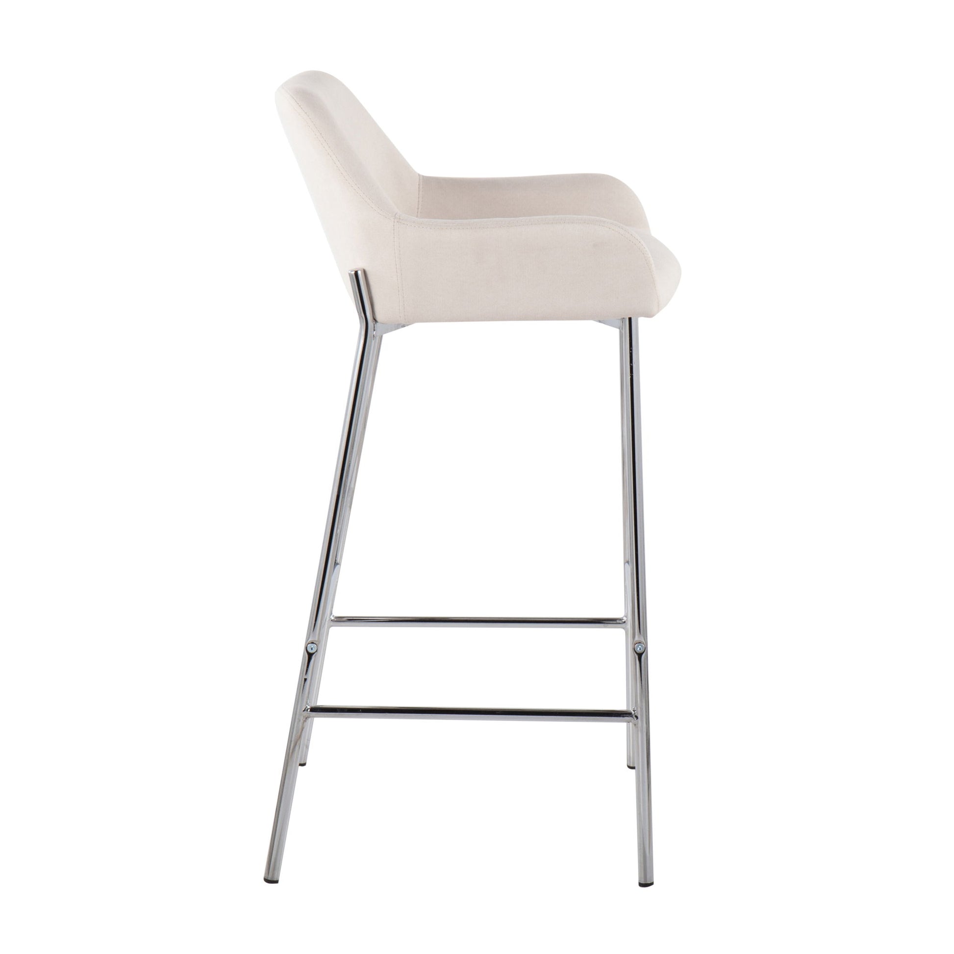 Daniella - Contemporary Fixed Height Bar Stool (Set of 2) Lumi Source