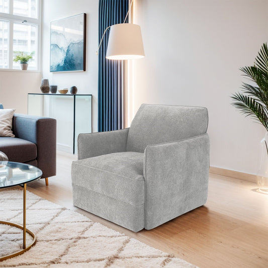 Carly - Swivel Chair - Light Gray Chapel Hill