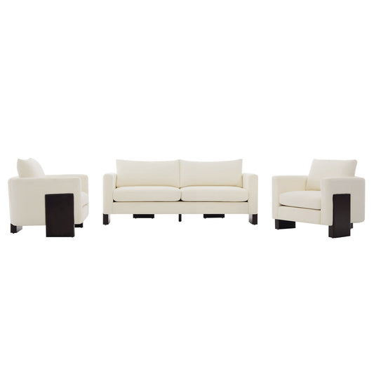 Cozy Sofa Set Oversized Comfy Cloud Sofa Group Noble House