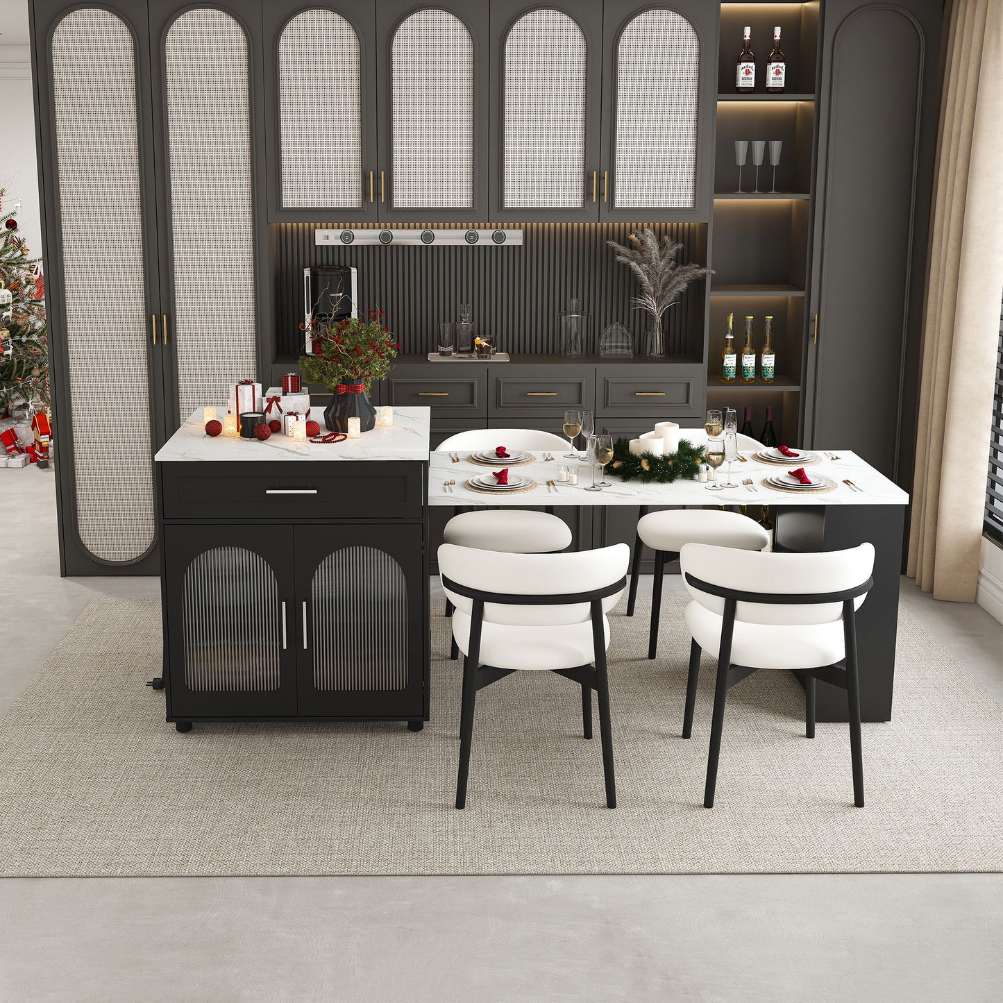 Expandable Kitchen Island With Power Outlet Home Essentials