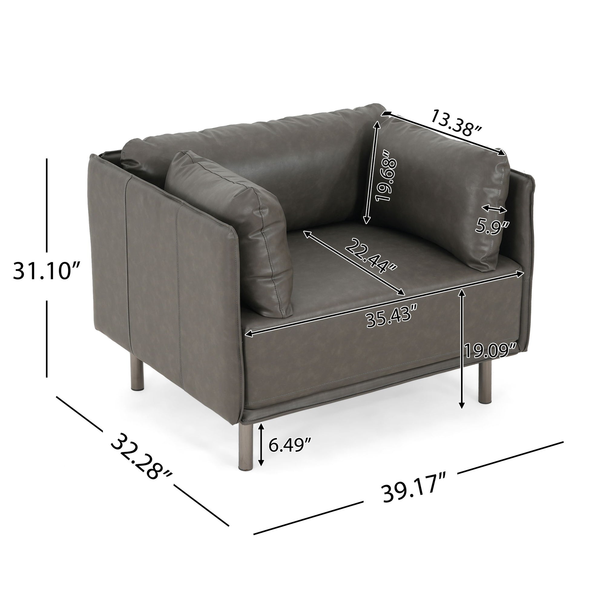 Vintage Modern Aesthetic Appeal Lounge Chair Noble House