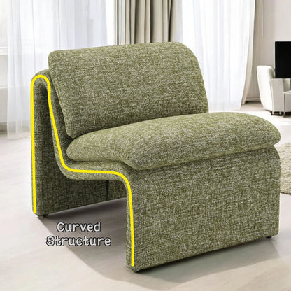 Jaeda - Innovative Elegance Accent Chair In Curved Shape Acme