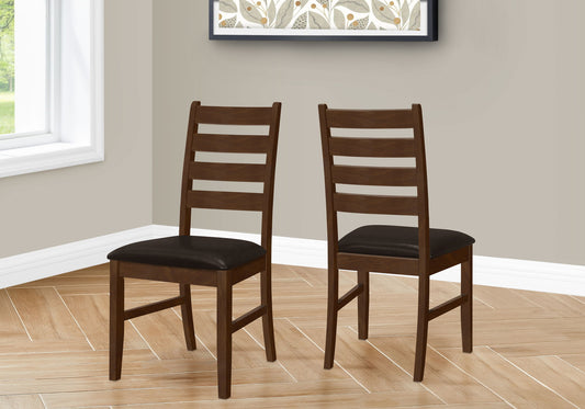 Dining Chair, Dining Room, Side, Upholstered, Transitional (Set of 2) - Brown 8th Street