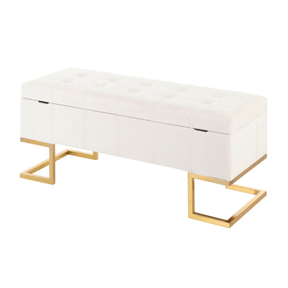 Midas - Contemporary / Glam Storage Bench Lumi Source