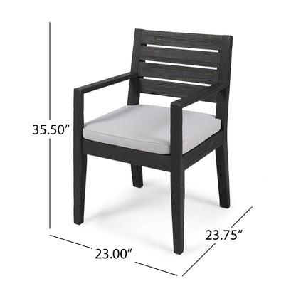 Outdoor Elegant Design Dining Chair (Set of 2) Noble House