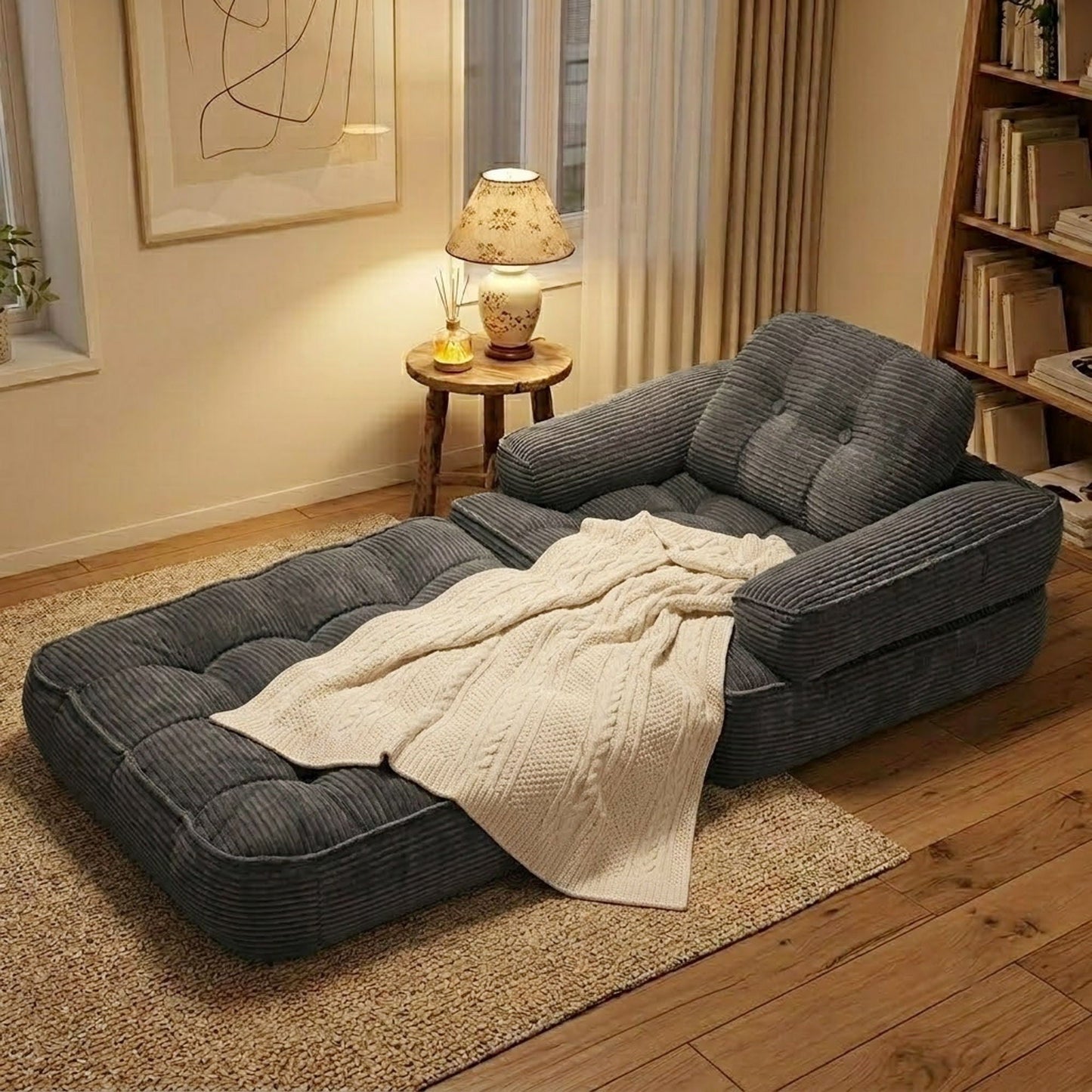 Convertible 2 In 1 Armrest Sofa For Bedroom Home Essentials