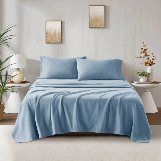 Twin Sheet Set - Blue True North by Sleep Philosophy