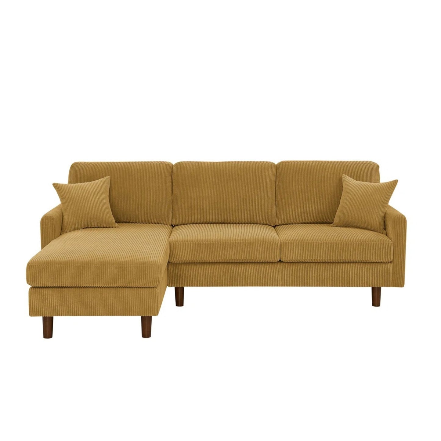 Upholstered Sectional With Toss Pillows Home Essentials
