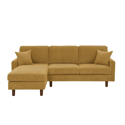 Upholstered Sectional With Toss Pillows Home Essentials