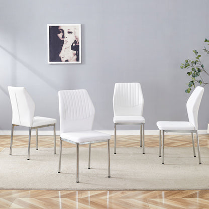 Luxury Simple High Resilience Dining Chair With Metal Legs Home Essentials