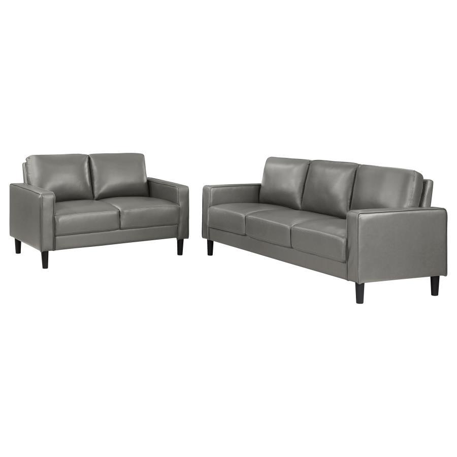 Ruth - Upholstered Track Arm Sofa Set Coaster Fine Furniture