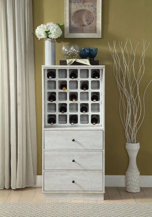 Wiesta - Wine Cabinet - Antique White Acme