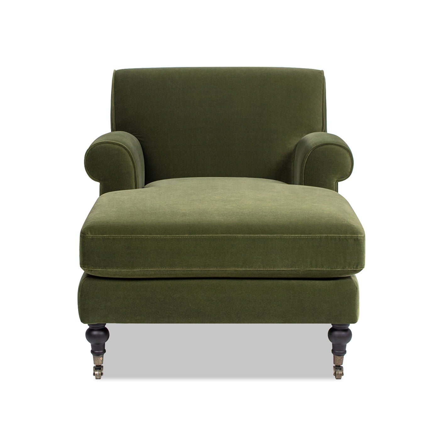 Alana Lawson - Chaise Lounge Chair - Olive Green Jennifer Taylor Home