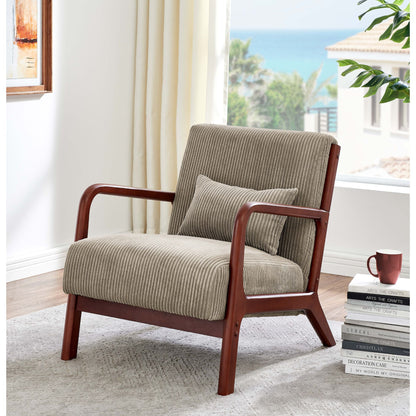 Upholstered Armchair With Back Support Pillow Home Essentials
