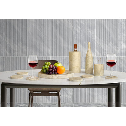 10 Pieces Luxury Natural Marble Dining Room Accessories Set Daily Nest