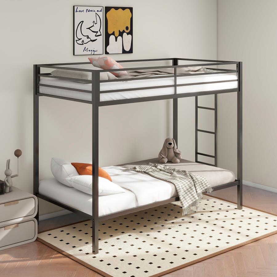 Alevera - Metal Bunk Bed With Ladder Coaster Fine Furniture