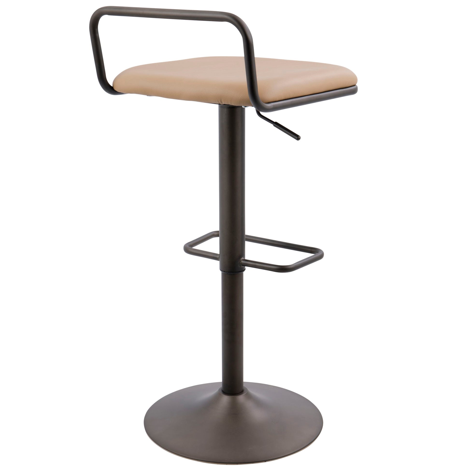 Beta - Industrial Barstool (Set of 2) - Camel Lumi Source