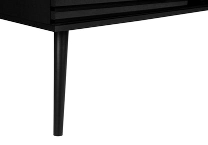 TV Stand, Media Entertainment Center, Storage Cabinet, Console, Storage Shelves, Bedroom, Living Room, Contemporary, Modern - Black 8th Street