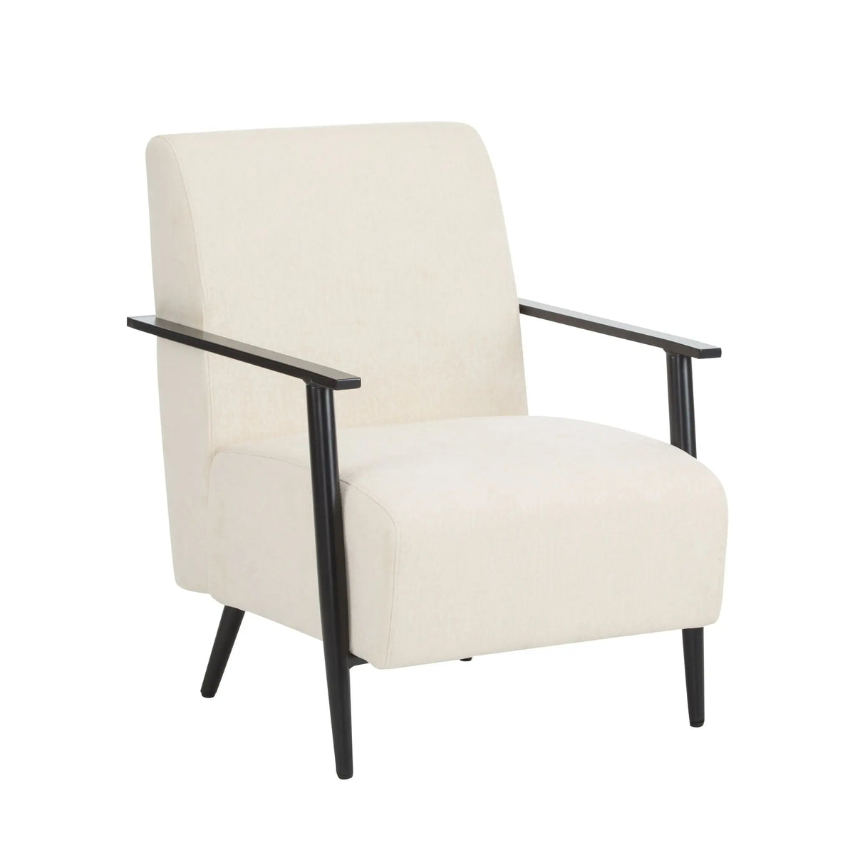 Modern Lounge Chair With Upholstery Noble House