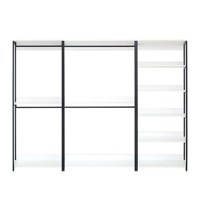 Fiona - Freestanding 3 Tower System Walk In Closet With 7 Shelf Wood And Metal Frame - White Home Essentials