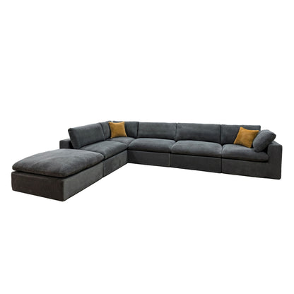 Custom Configuration Modular Sectional & Toss Pillows Home Essentials