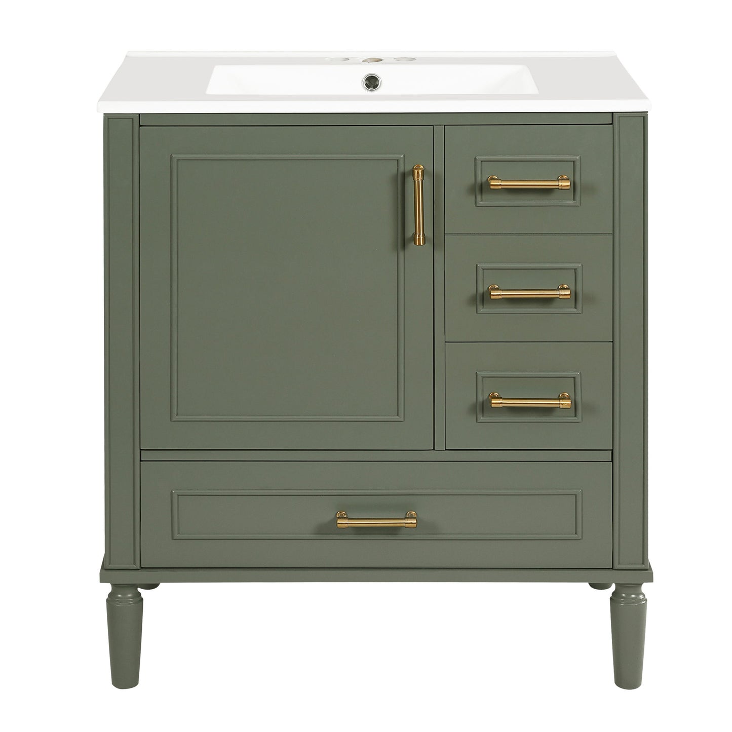 Traditional Bathroom Vanity Set With Soft Close Doors Hearth and Haven