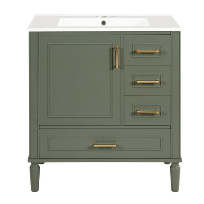 Traditional Bathroom Vanity Set With Soft Close Doors Hearth and Haven
