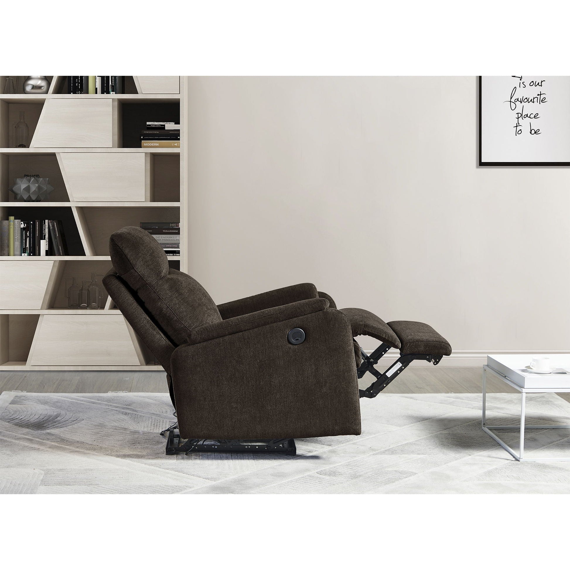 Recliner Chair With Power Function Easy Control Big Stocks, Recliner Single Chair For Living Room, Bed Room Refined Comfort