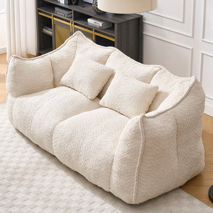Comfortable Dual Beanbag Chair With High Resilience Foam Core For 2 People Home Essentials
