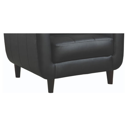 Track Arm Accent Chair With Tufted Upholstery - Black Furniture Max