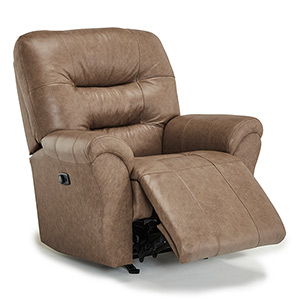 Unity Power Tilt-Headrest Leather Rocker Recliner Best Home Furnishings