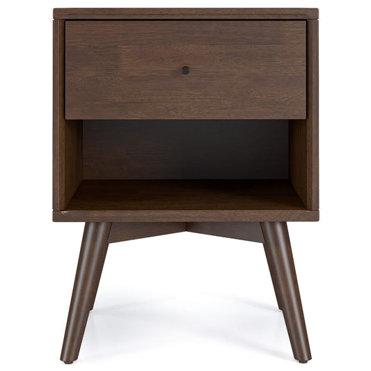 Caroline - Mid-Century Modern Style Night Stand - Brown