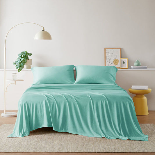 Twin Long All Season Sheet Set - Aqua Intelligent Design