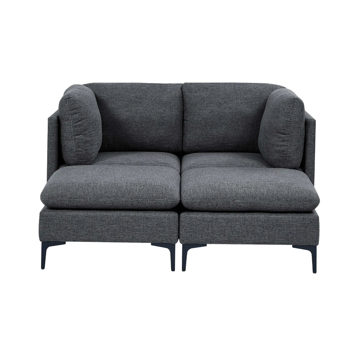 Upholstered Modular Sectional & Tall Legs Home Essentials