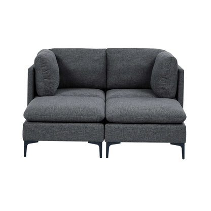 Upholstered Modular Sectional & Tall Legs Home Essentials