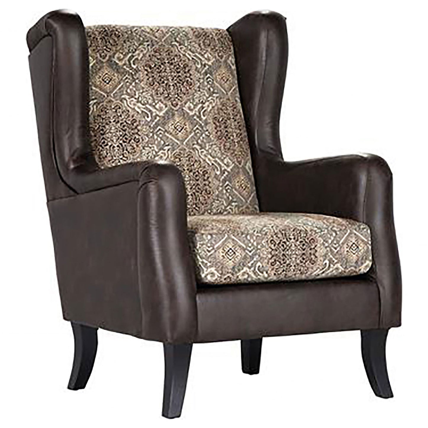 Brookridge - Wingback Accent Club Chair - Brown Furniture Max