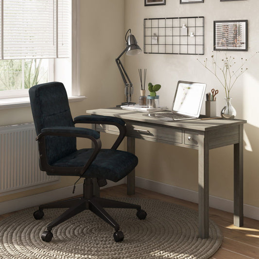 Brewer - Swivel Office Chair - Distressed Blue Simpli-Home