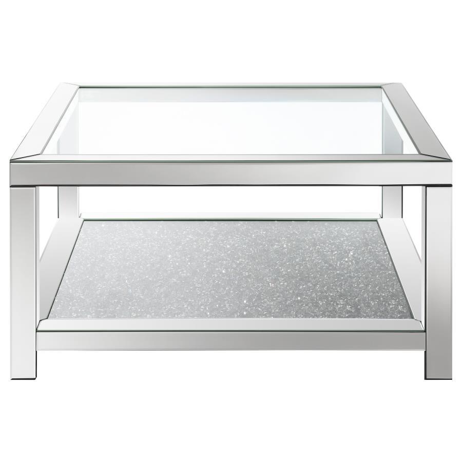 Valentina - Square Glass Top Table CoasterElevations