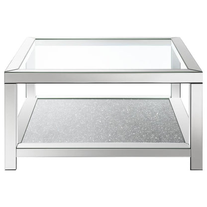 Valentina - Square Glass Top Table CoasterElevations