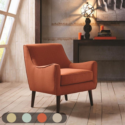 Accent Chair Upholstered With Legs - Burnt Orange JLA