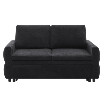 Convertible Sofa Bed Loveseat With Adjustable Backrest And USB Ports Hearth and Haven