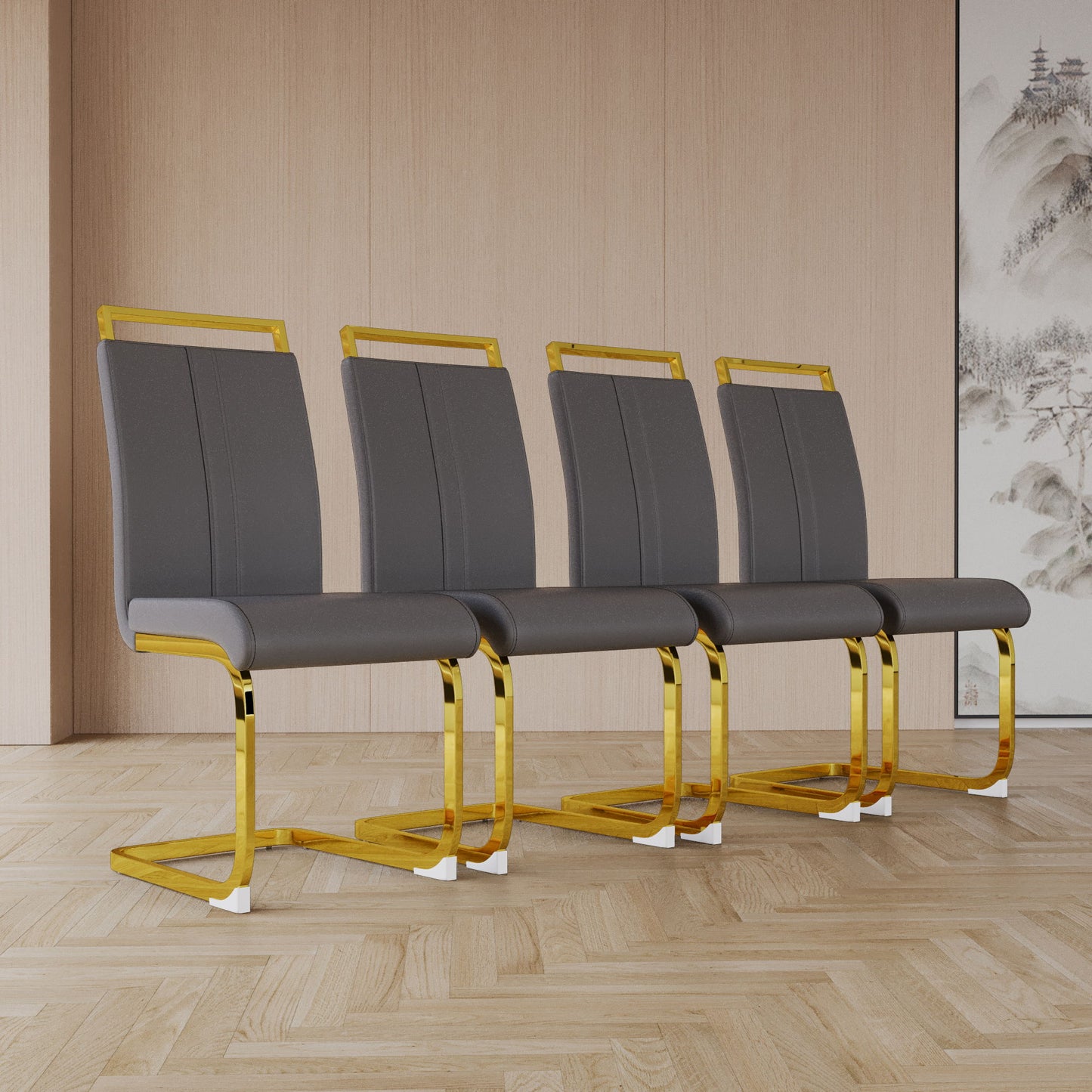 Side Dining Room Chair, Padded Seat High Back Home Essentials