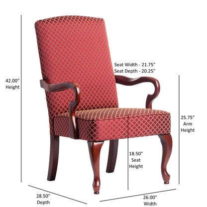 Delaney - Elegant Gooseneck Arm Chair With High Back Ridgecrest Home